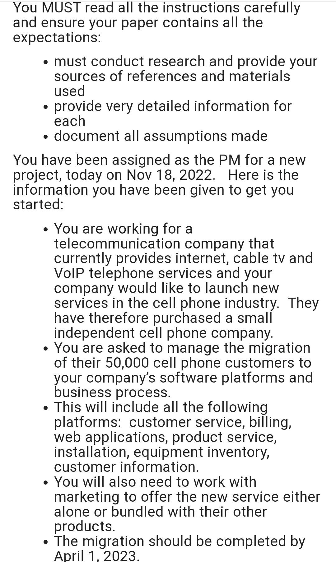 and ensure your paper contains all the