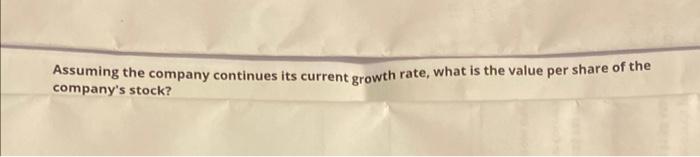 case study, Stock valuation at Regan,Inc Chapter