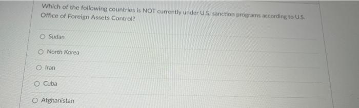 please answer Which of the following countries is