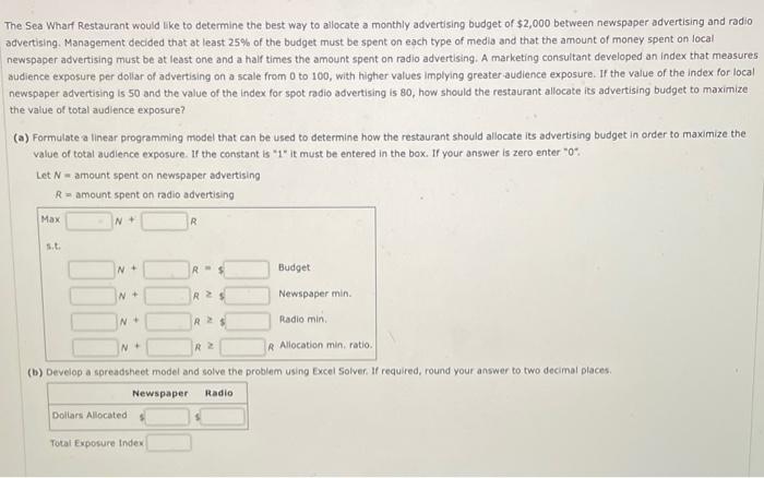 The Sea Wharf Restaurant would Lke to determine