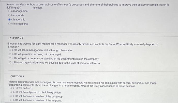 All 3 please! Aaron has ideas for how to overhaul