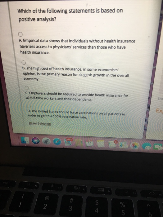 Which of the following statements is based on