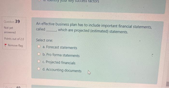 Question 37 Not yet answered Andy has established