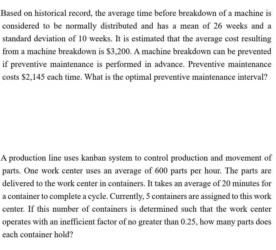Based on historical record, the average time