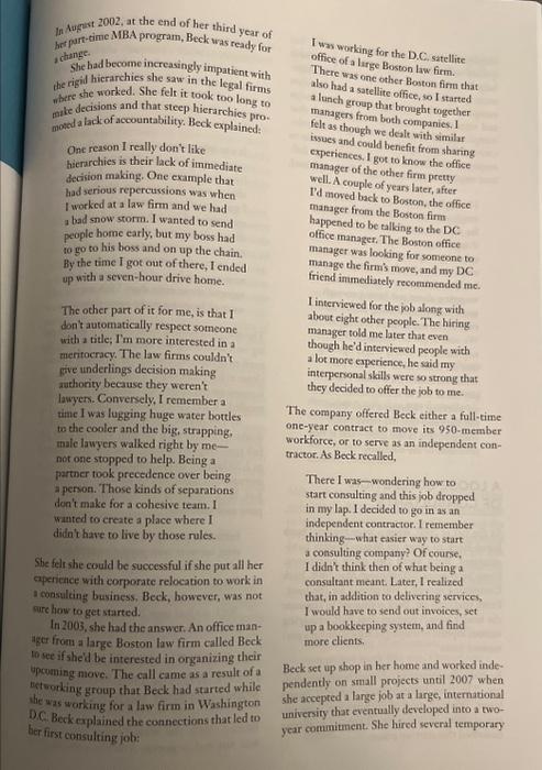 these are the beck story and the last page are