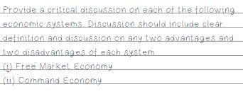 Provide a critical discussion on each of the