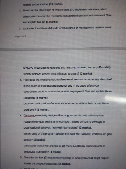 Managing Motivation in a difficult Economy ( Case