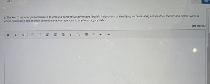 1 of 1 5. The key to superior performance is to