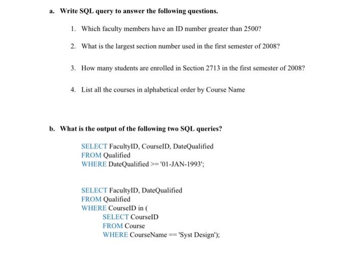 Database management for business Given the