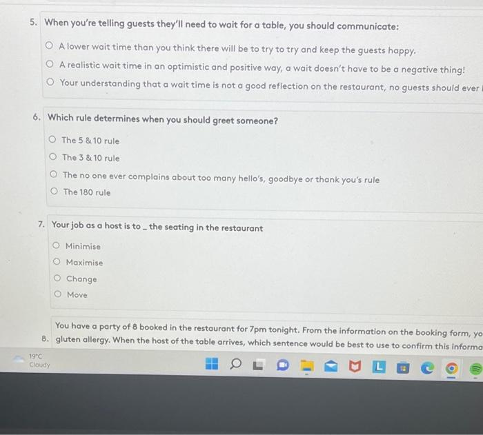 5. When you're telling guests they'll need to