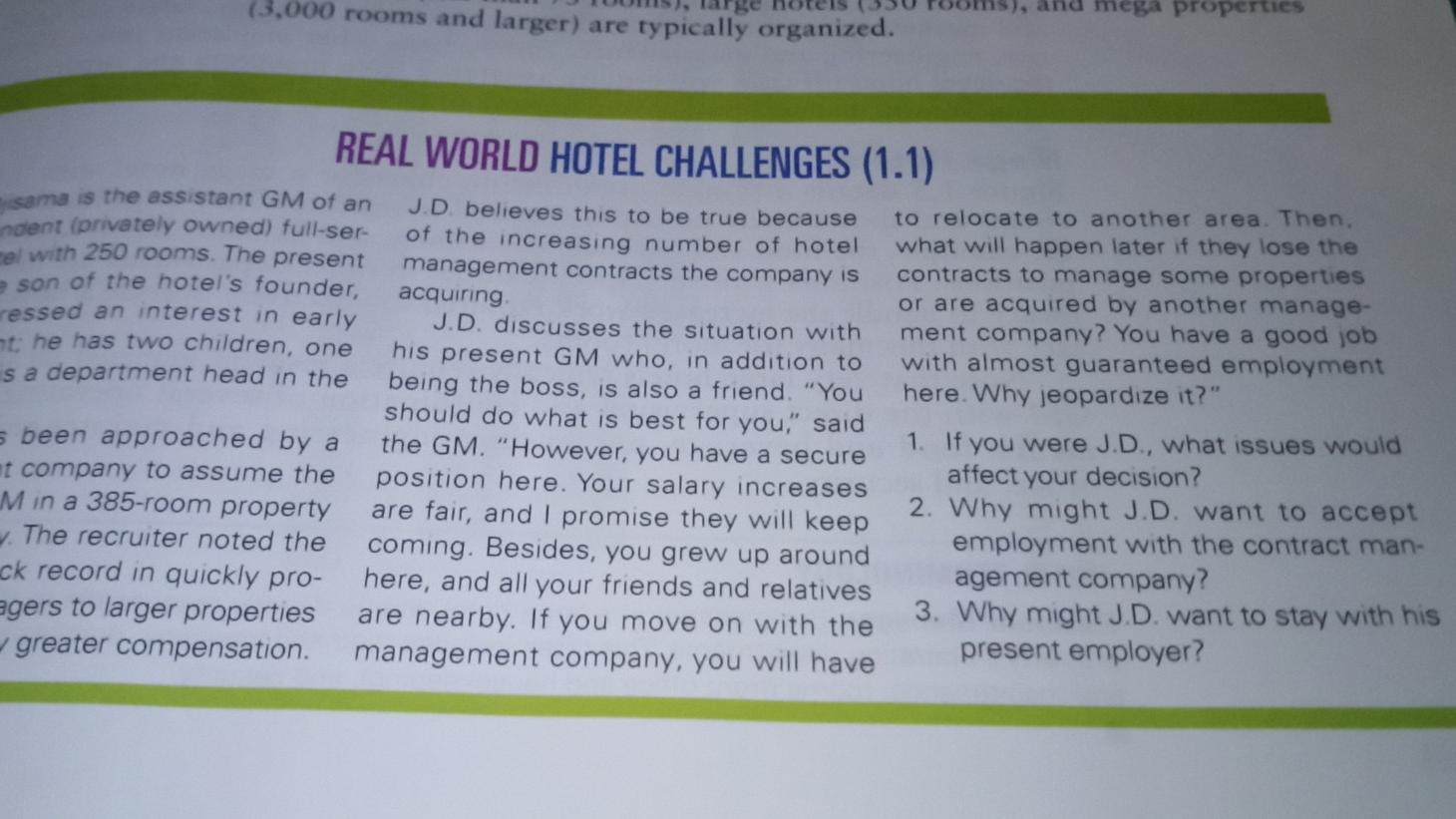 13,000 rooms and larger) are typically organized.