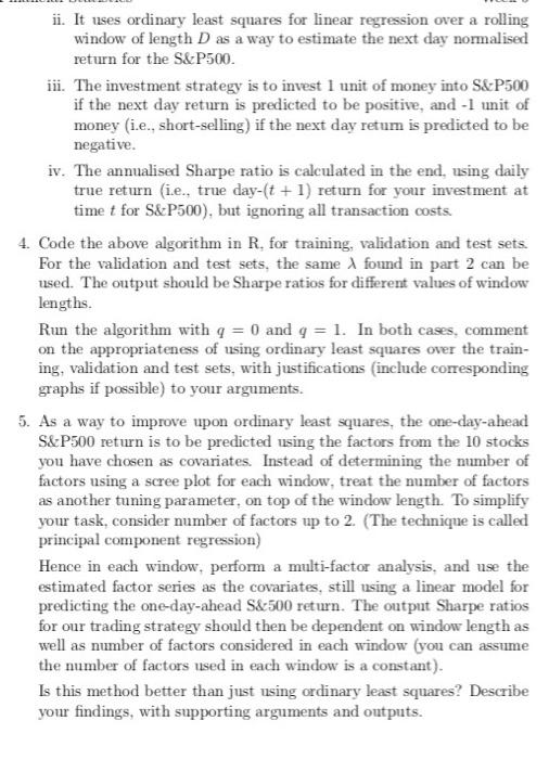 1 Questions This project is on the analysis of a