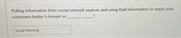 3 Pulling information from social network sources