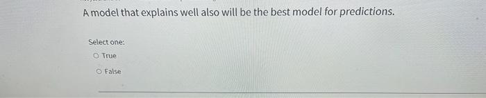 in regards to data mining A model that explains