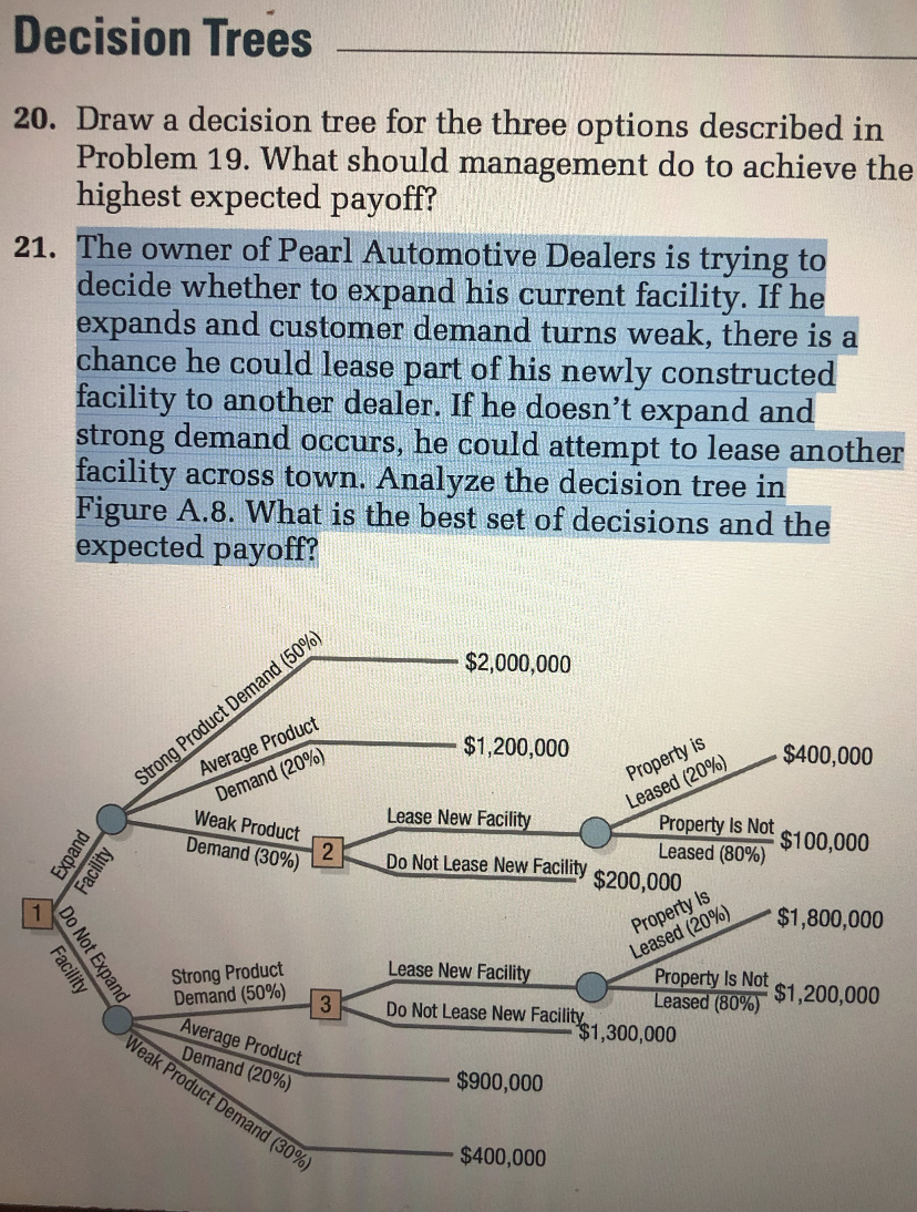 (answer Question 21 only please) Decision Trees a