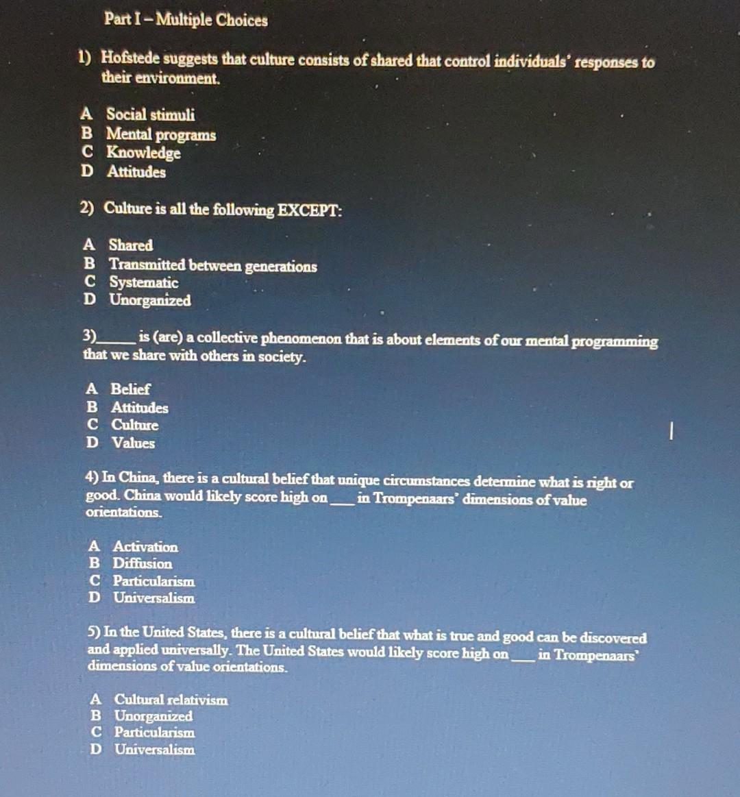 Multiple choice questions.... answer correctly.