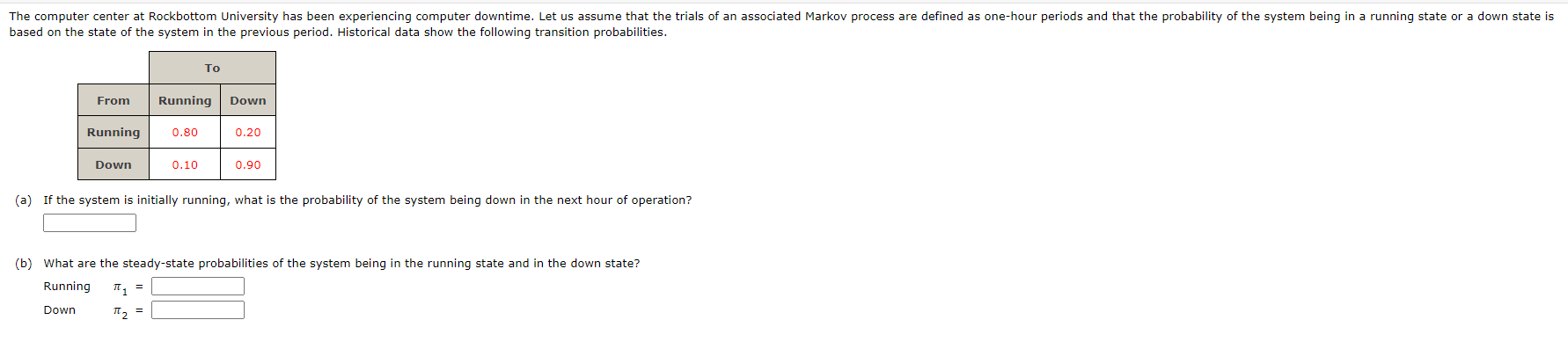 The computer center at Rockbottom University has