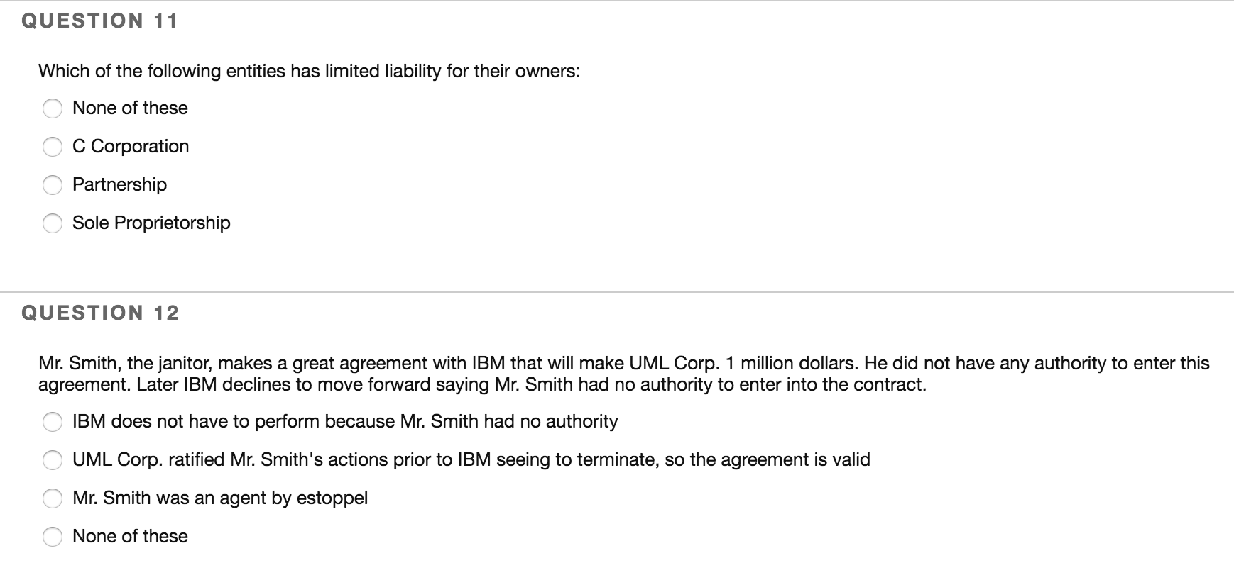 business law questions The President of Coca Cola