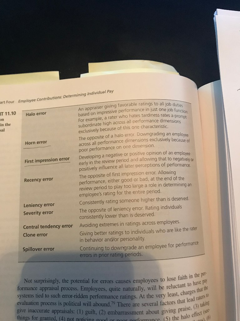 Review Exhibit 11.10 on page 388. Select two of