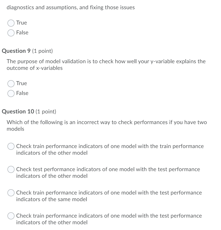 diagnostics and assumptions, and fixing those