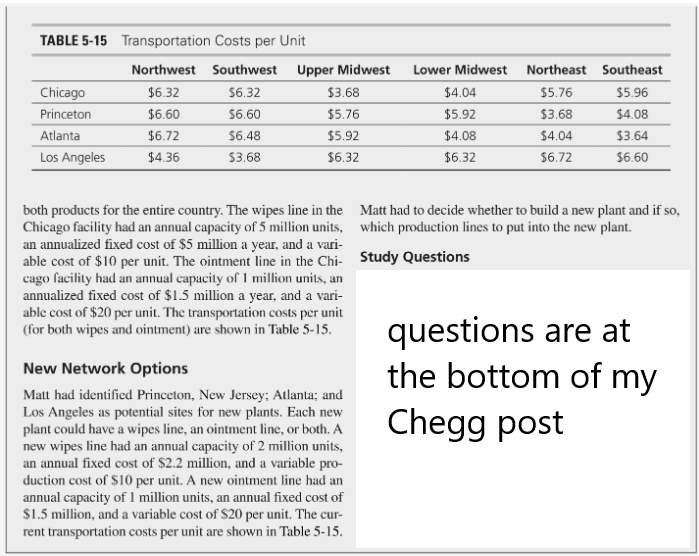 HERE ARE THE CASE QUESTIONS: Based on Table 5-14