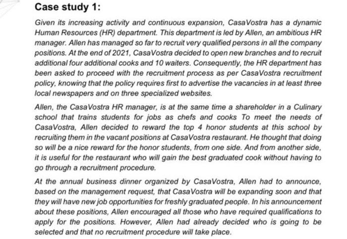 Case study 1: Given its increasing activity and