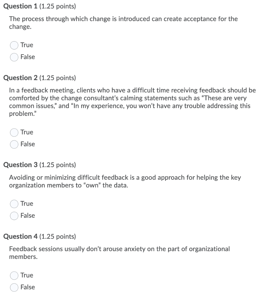 Question 1 (1.25 points) The process through