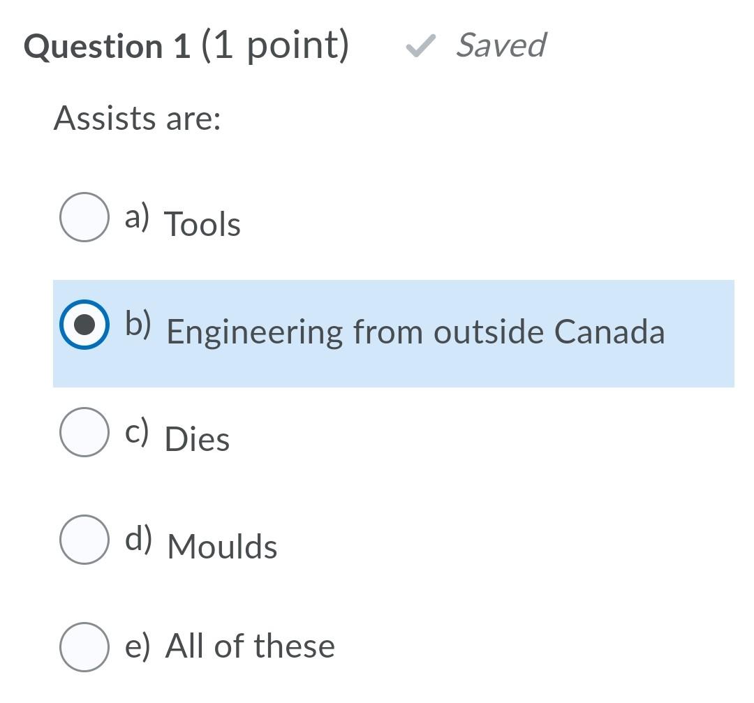Question 4 (1 point) Saving... You must
