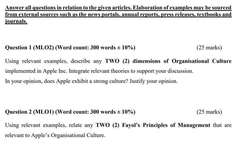 Answer all questions in relation to the given