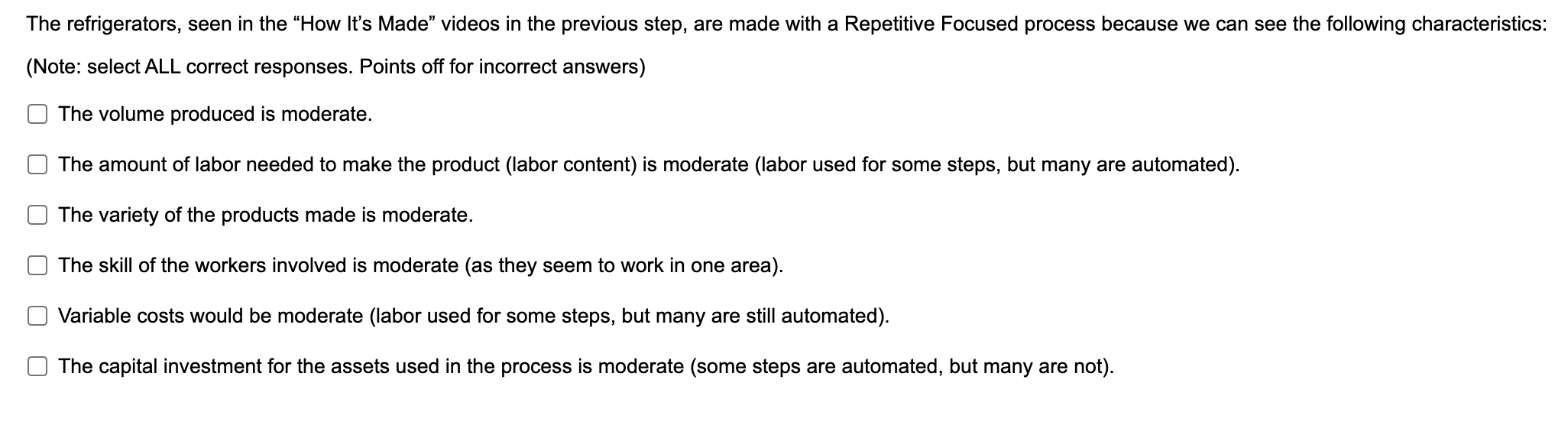 The refrigerators, seen in the 