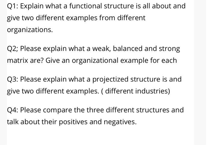 project managment Q4 this topic is for project