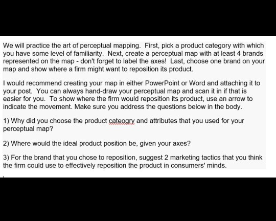 ***This is a Principles of Marketing question***