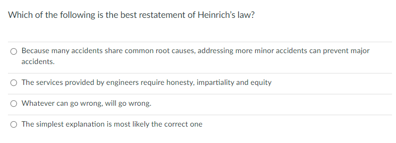 Which of the following is the best restatement of