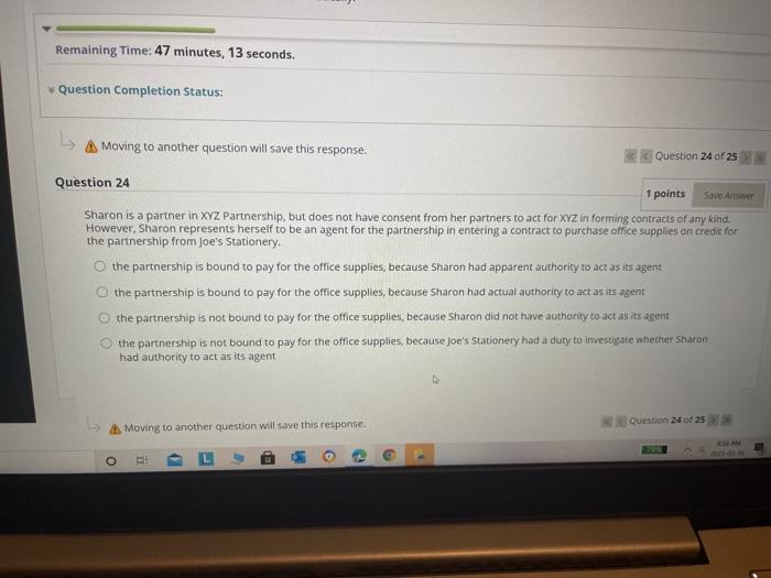 estion Completion Status: Save and A Click Submit