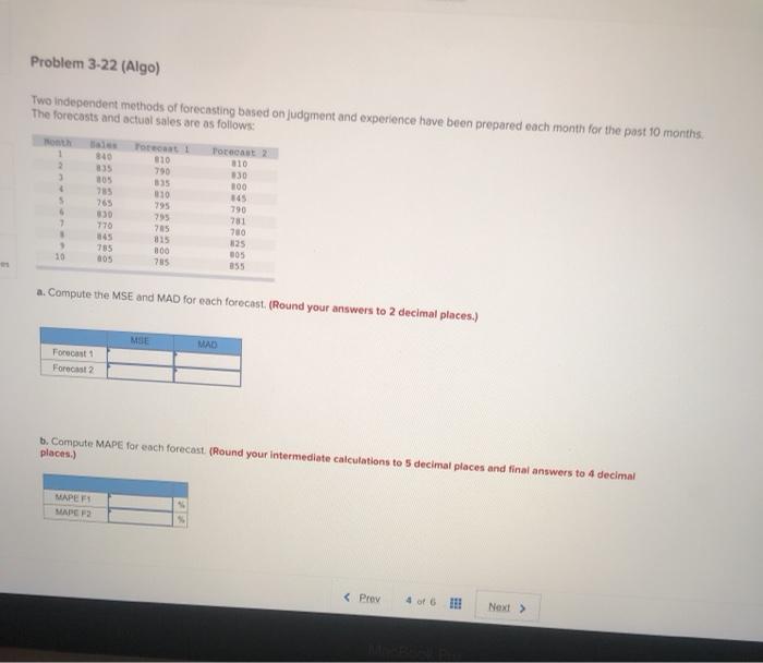 Problem 3-22 (Algo) Two Independent methods of