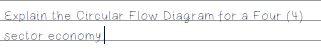 Explain the Circular Flow Diagram for a Four (4)