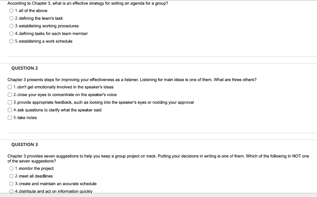 According to Chapter 3, what is an effective