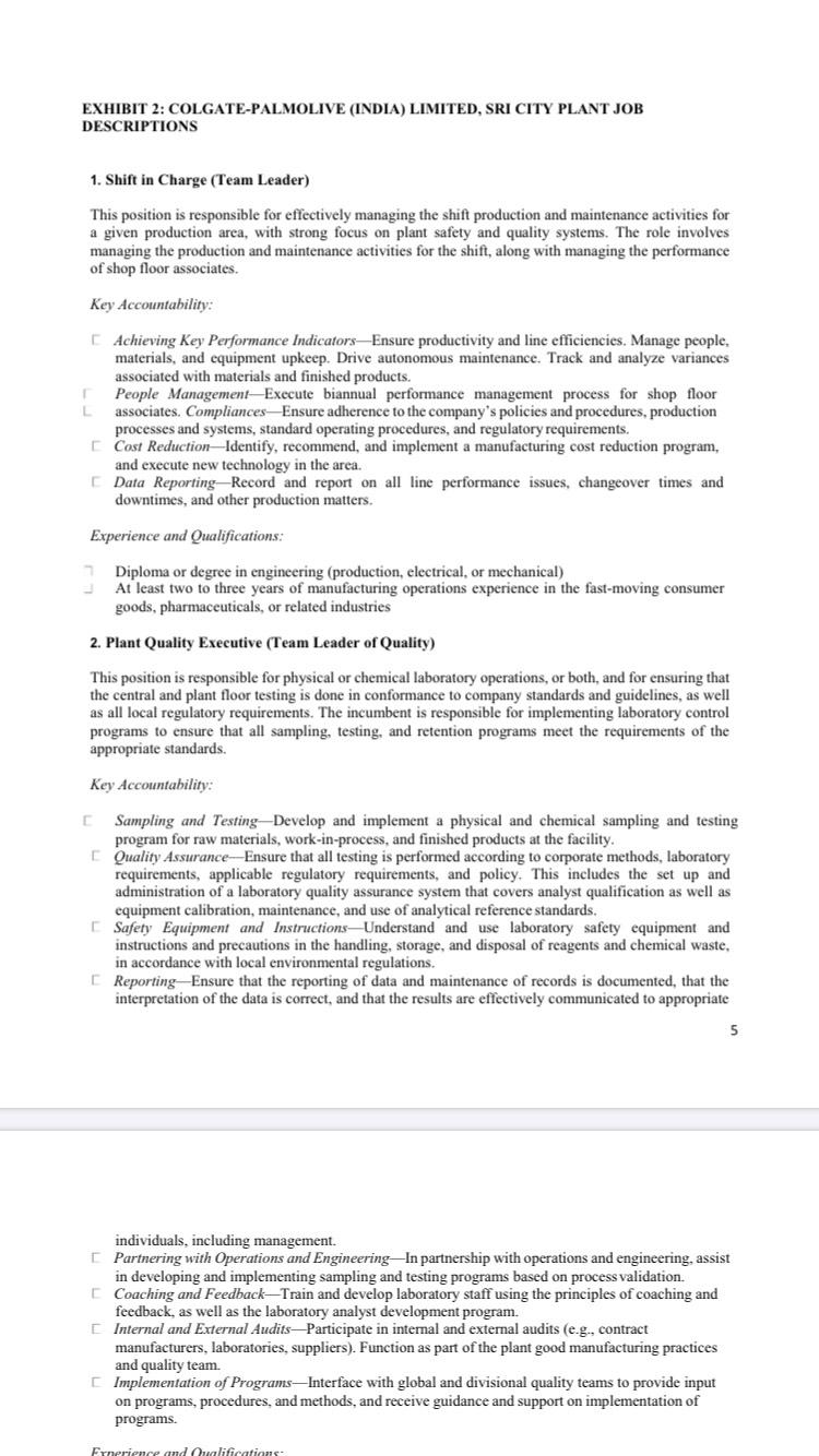 Subject: Human Resource Management This is a case