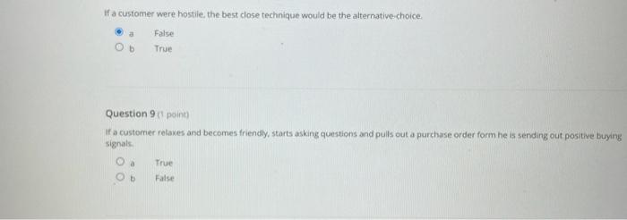 Once you have determined which closing technique