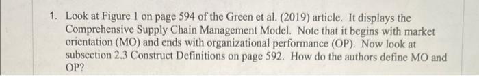 please answer questions 1. Look at Figure 1 on