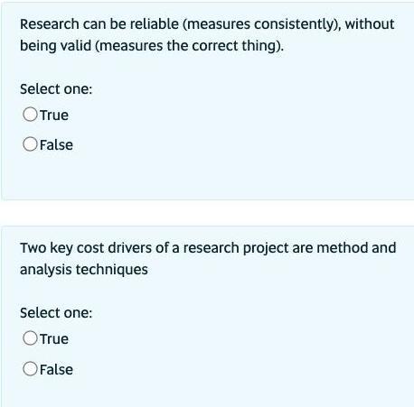 Research can be reliable (measures consistently),