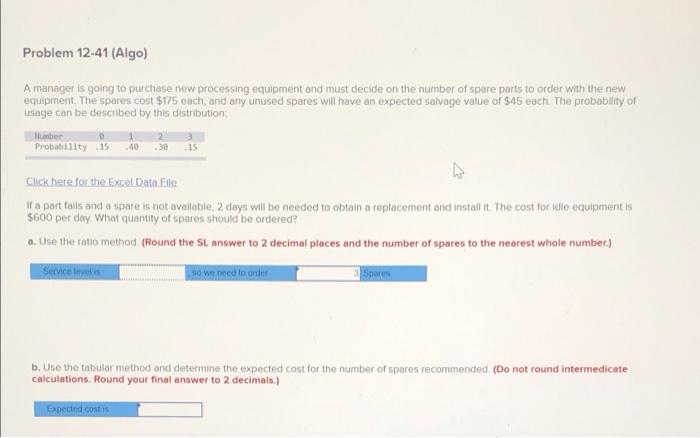 pls help i do not understand! Problem 12-41