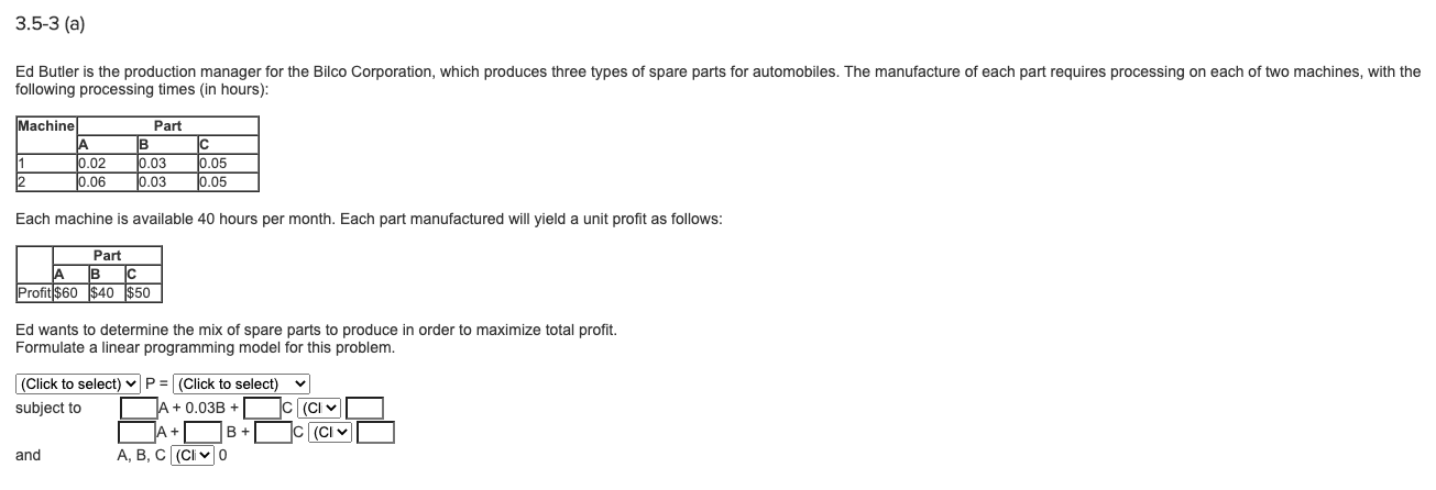 This questions related to Operation research