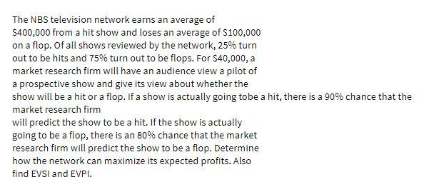 The NBS television network earns an average of