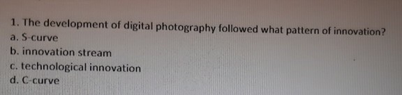 1. The development of digital photography