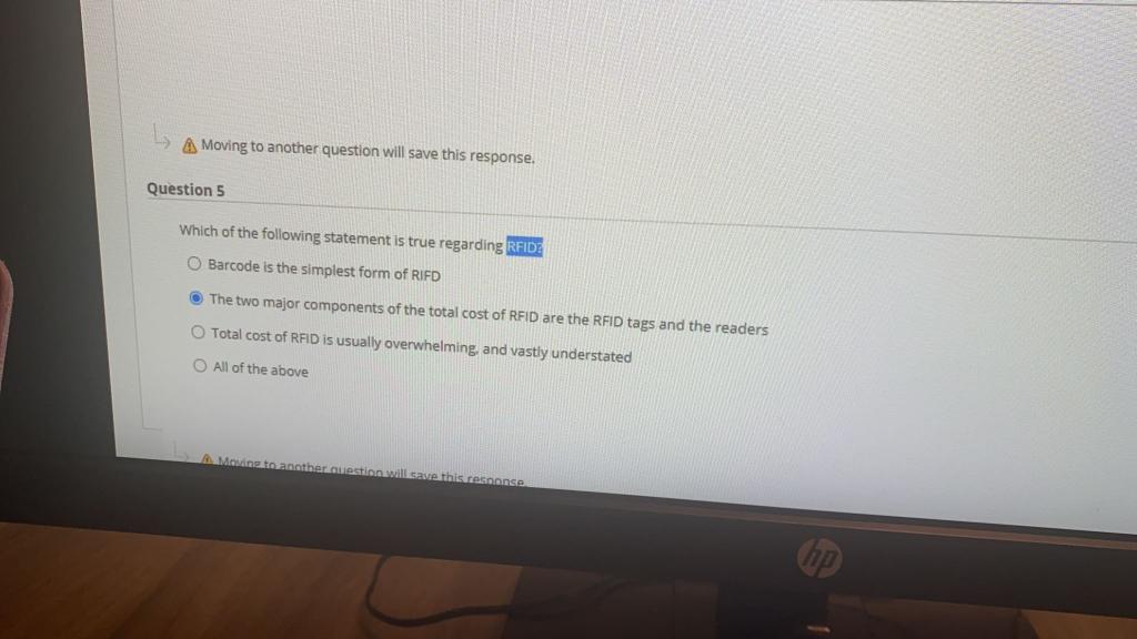 A Moving to another question will save this