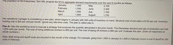 The president of Hill Enterprises, Terri Hill,