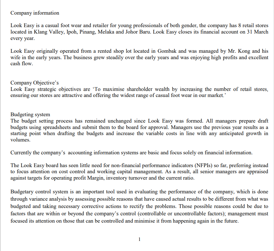 Recommend two (2) financial performance and two