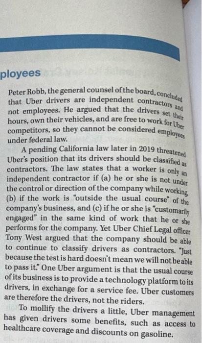 What might uber management do to keep uber