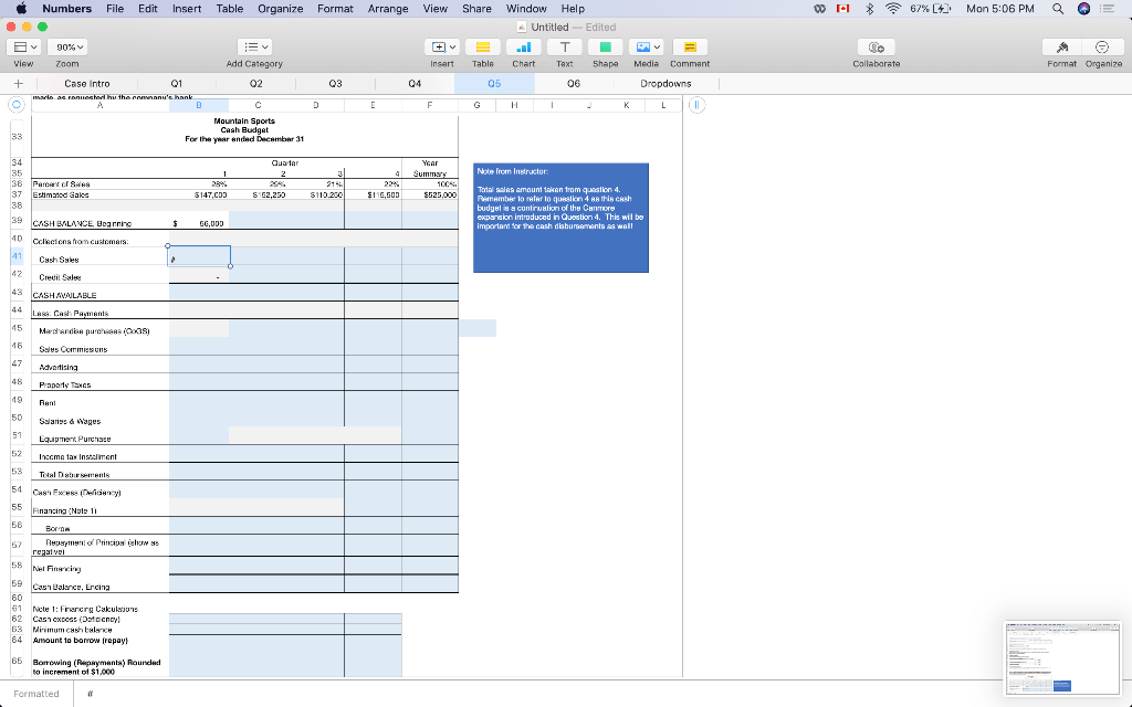 please help answer asap! Numbers File Edit Insert